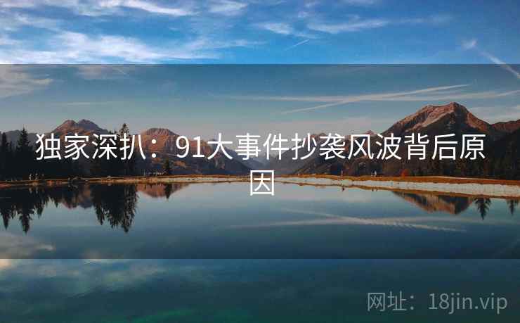 独家深扒：91大事件抄袭风波背后原因