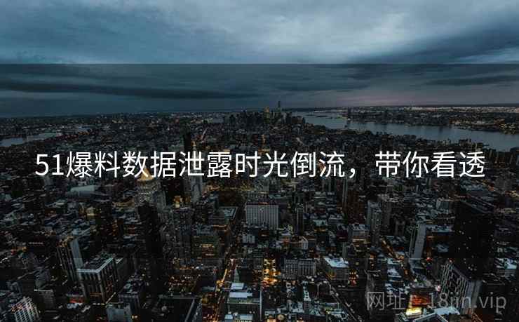 51爆料数据泄露时光倒流，带你看透