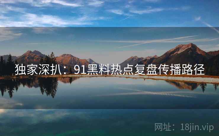 独家深扒：91黑料热点复盘传播路径